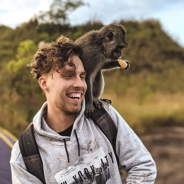 Christian With Monkey